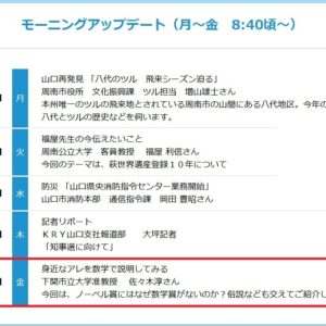 10月31日KRYラジオのKRY MORNING UPに電話出演しました